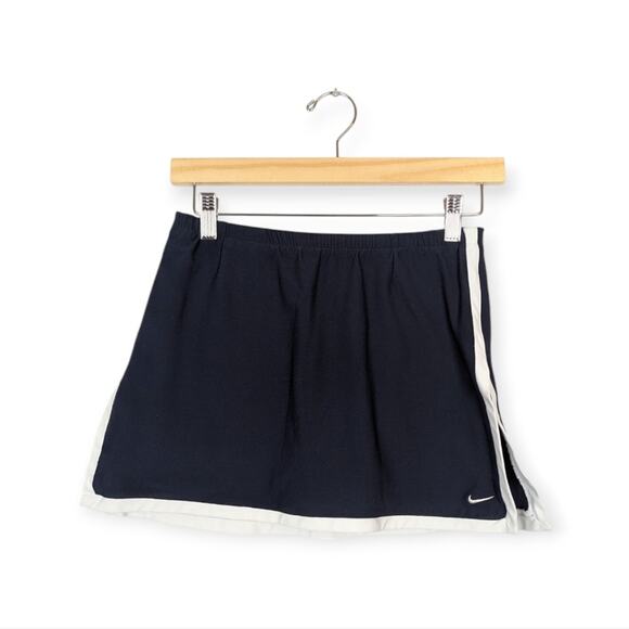 Retro Nike Navy Logo Stripe Tennis Skirt Skort Size XS - Picture 1 of 6